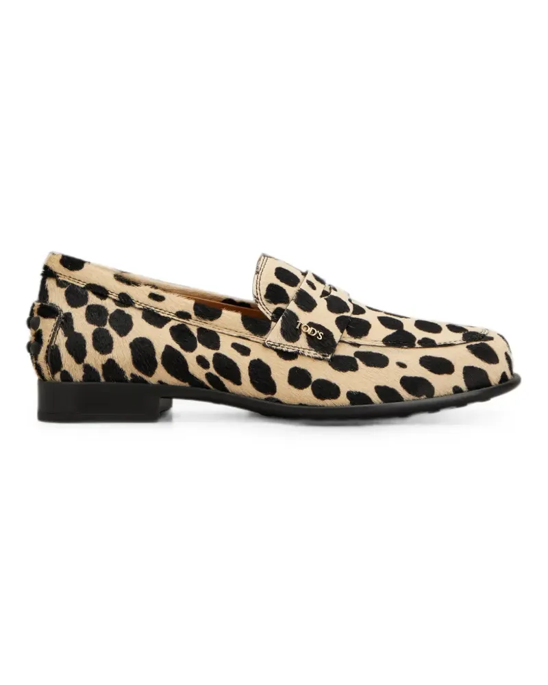 TOD'S Loafer aus Leder in Ponyoptik - Nude Nude