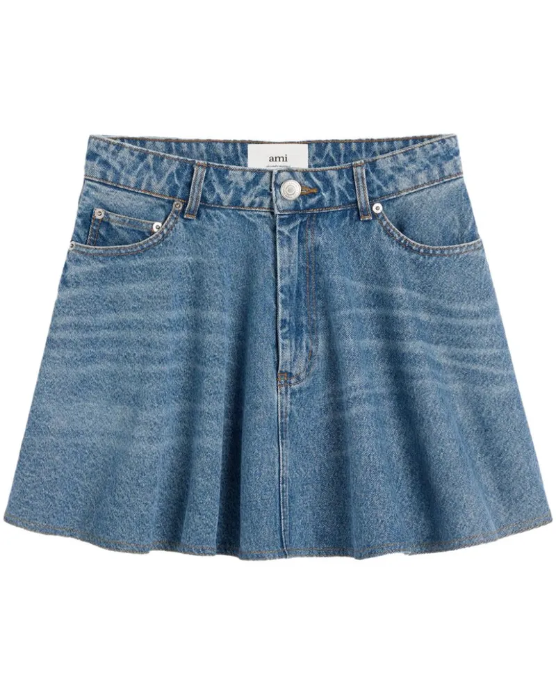 AMI Paris Ausgestellter Minirock - Blau Blau