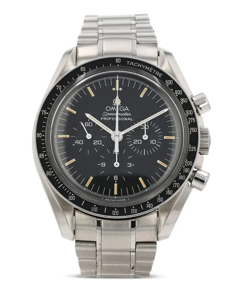 Omega 1990s Speedmaster Armbanduhr 42mm - Schwarz Schwarz