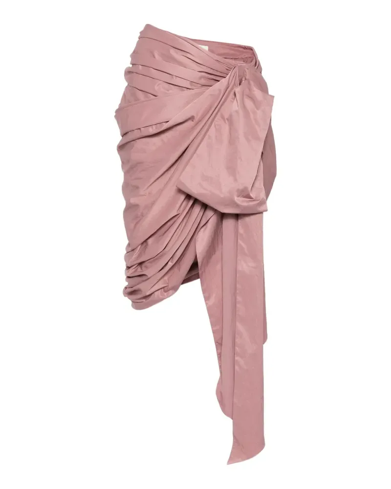 Chloé draped wrap-style midi skirt - Rosa Rosa