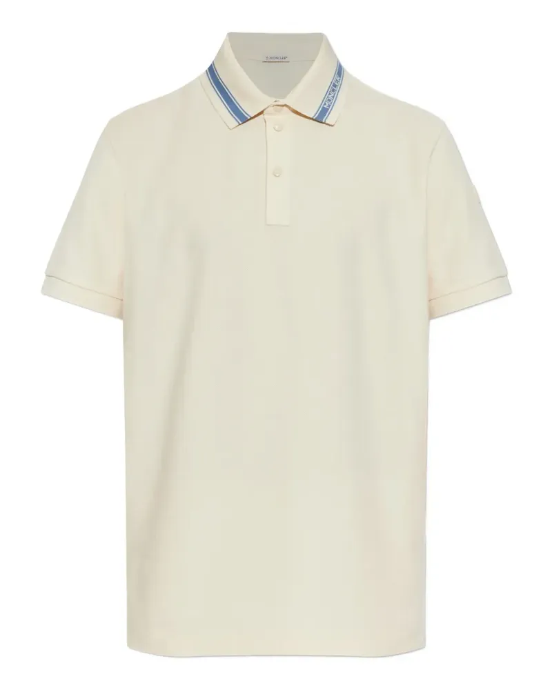 Moncler logo-detail polo shirt - Nude Nude