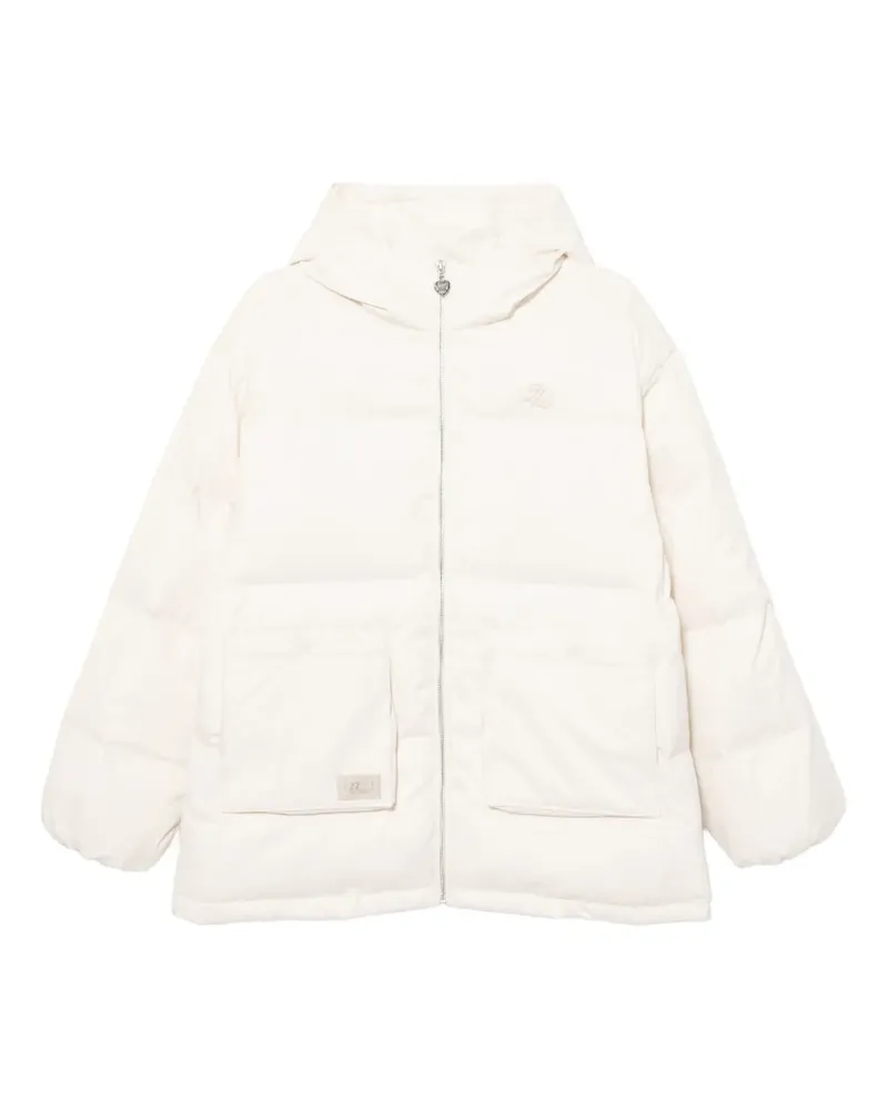 Izzue Gefütterte Jacke mit Logo-Stickerei - Nude Nude