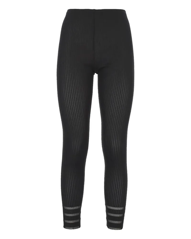 Issey Miyake ribbed leggings - Schwarz Schwarz