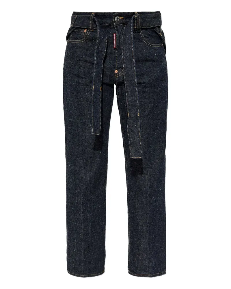 Dsquared2 Jeans mit Gürtel - Blau Blau