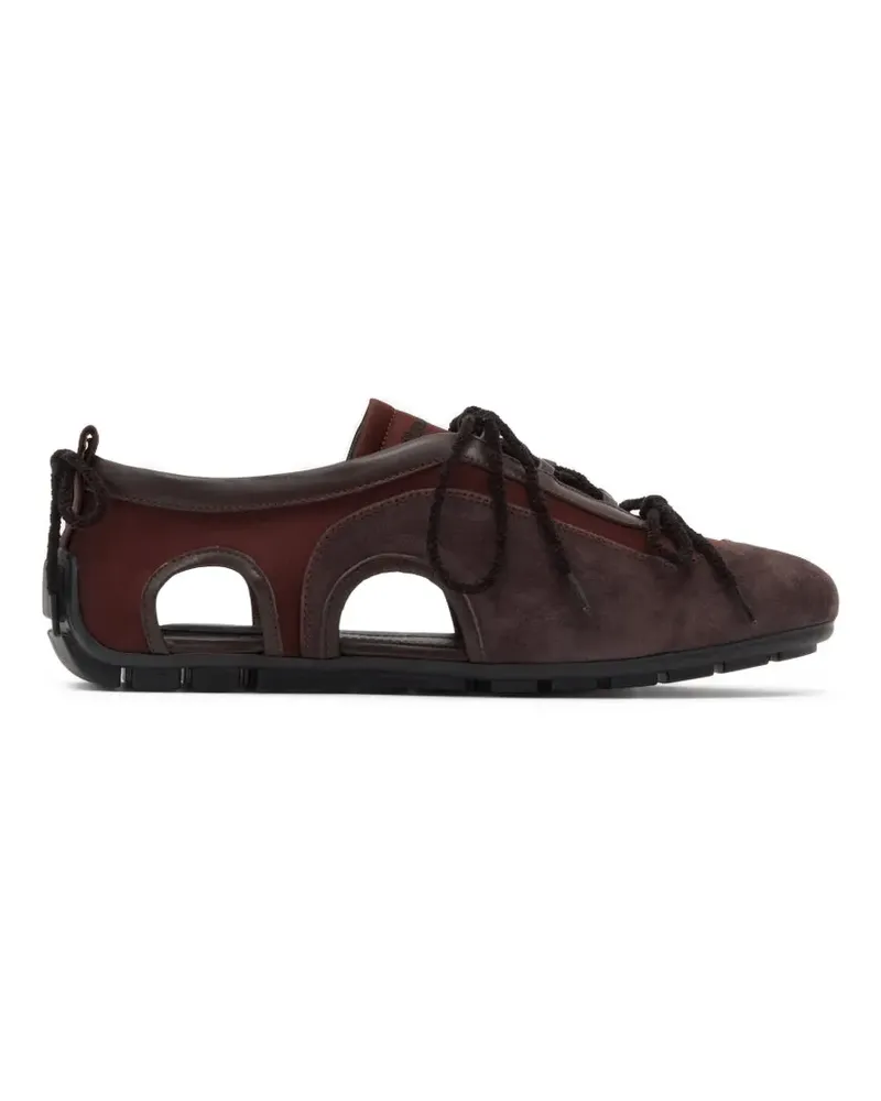 Simone Rocha Ballerina-Sneakers mit Cut-Out - Braun Braun
