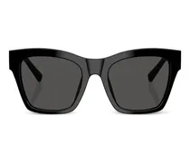 Sonnenbrille mit eckigem Gestell - Schwarz