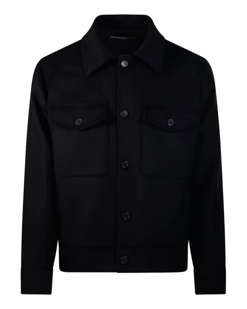 Department 5 button-up chest-pocket jacket - Schwarz Schwarz
