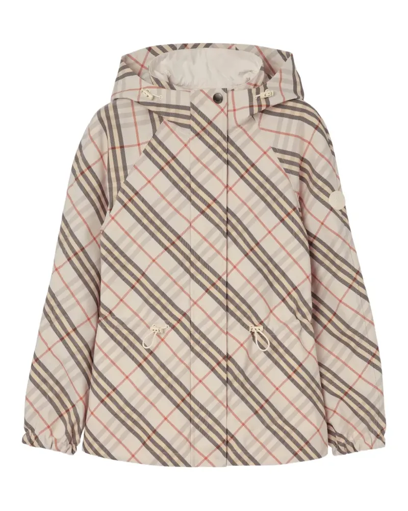 Burberry Wendbare Check Jacke mit Kapuze - Nude Nude