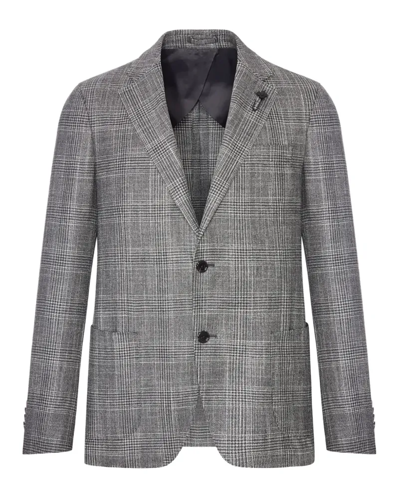 LARDINI Sakko mit Prince of Wales-Karo - Grau Grau