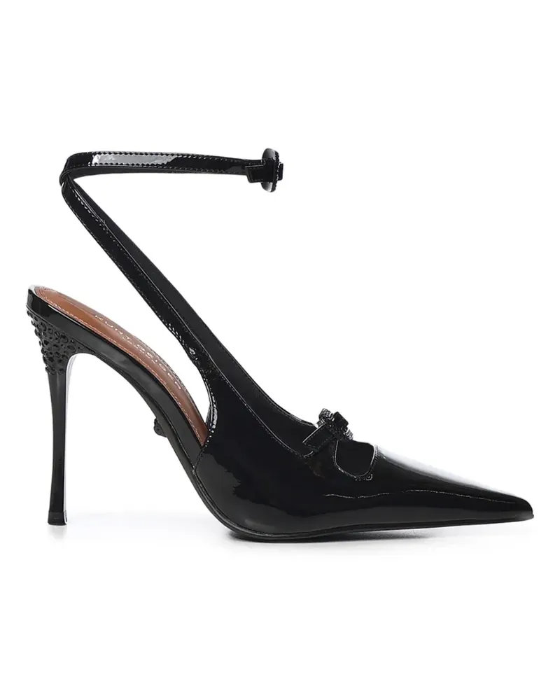 Kurt Geiger 2 buckle point court heels - Schwarz Schwarz