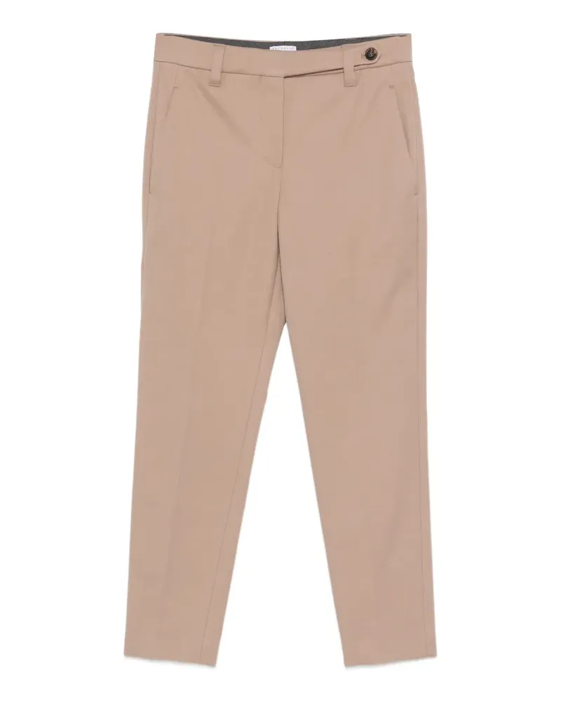 Brunello Cucinelli button tailored trousers - Nude Nude