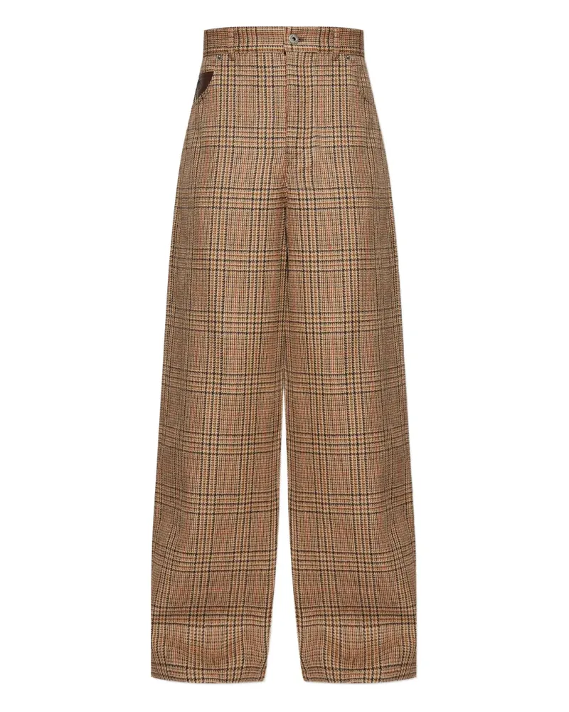 Loewe Hose mit Hahnentrittmuster - Braun Braun