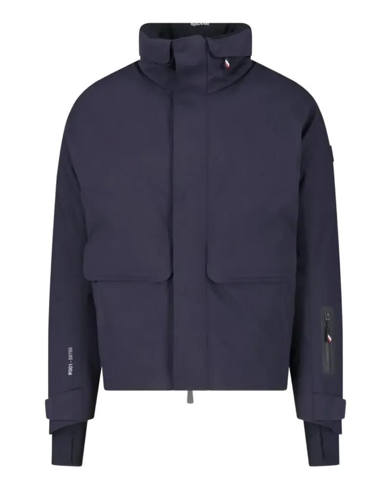Moncler hooded padded ski jacket - Blau Blau