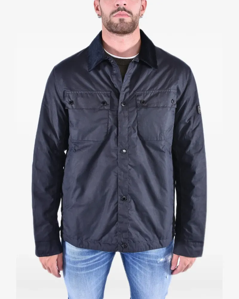 Barbour Tourer Jacke aus gewachster Baumwolle - Blau Blau