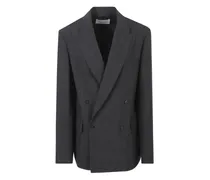 Doppelreihiger Nework Blazer mit Karo - Grau