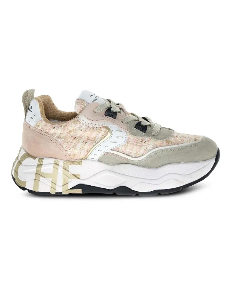 Voile Blanche Club 105 Sneakers aus Tweed - Nude Nude