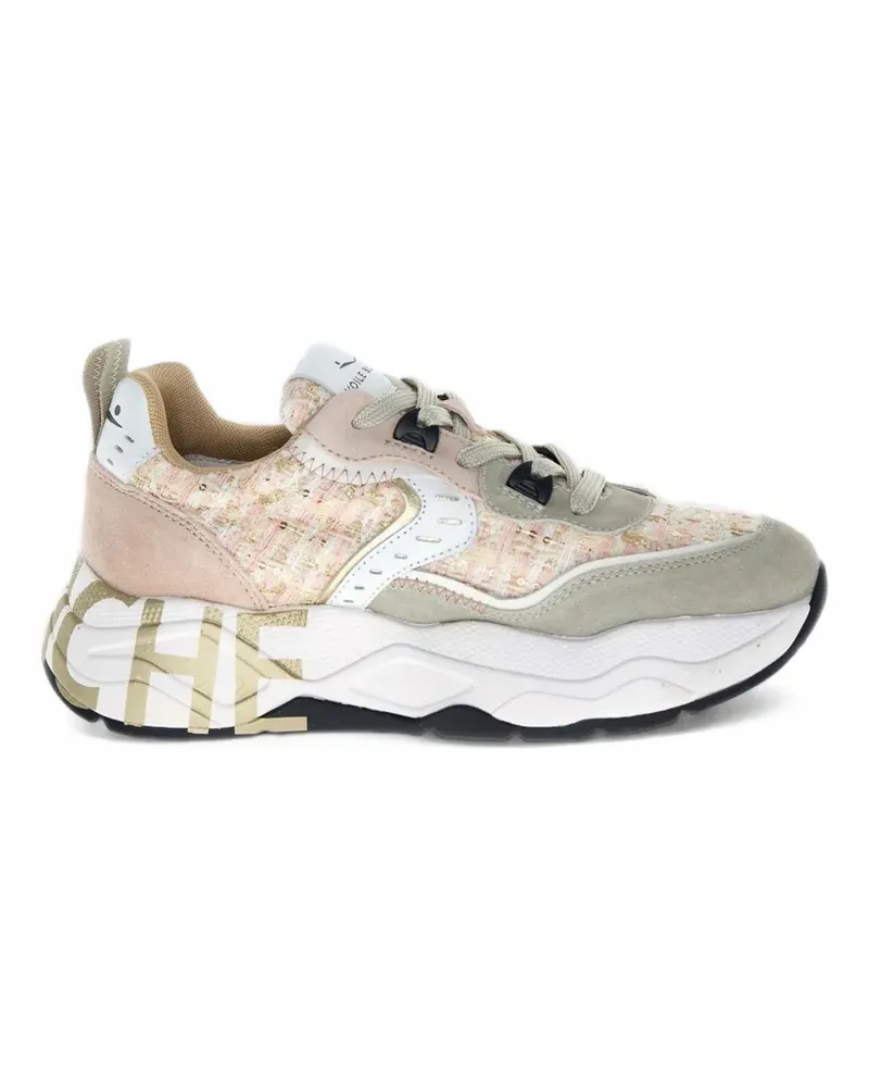 Voile Blanche Club 105 tweed sneakers - Nude Nude