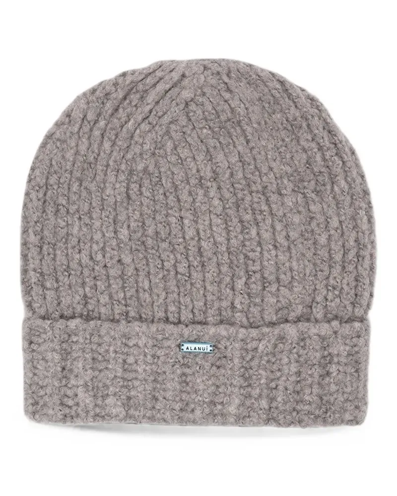 Alanui Gerippte Beanie aus Kaschmir - Grau Grau