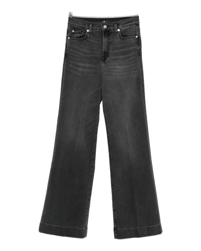 7 for all mankind Modern Dojo faded-effect wide-leg jeans - Schwarz Schwarz