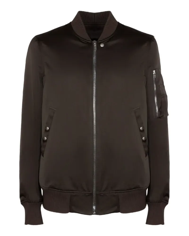 Rick Owens zip-up bomber jacket - Braun Braun