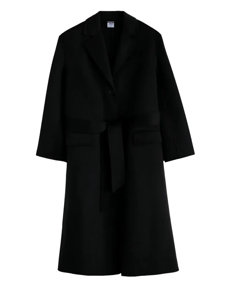 ASPESI Mantel mit Gürtel - Schwarz Schwarz