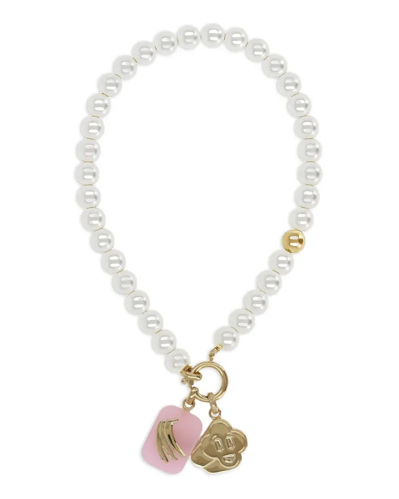 Casablanca Paris pearl-embellished necklace - Weiß Weiß