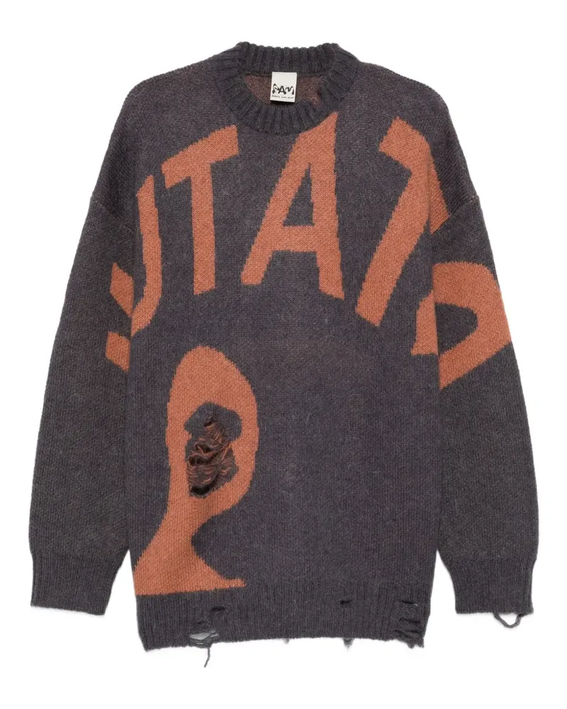 Perks and Mini Mutate Pullover im Distressed-Look - Grau Grau