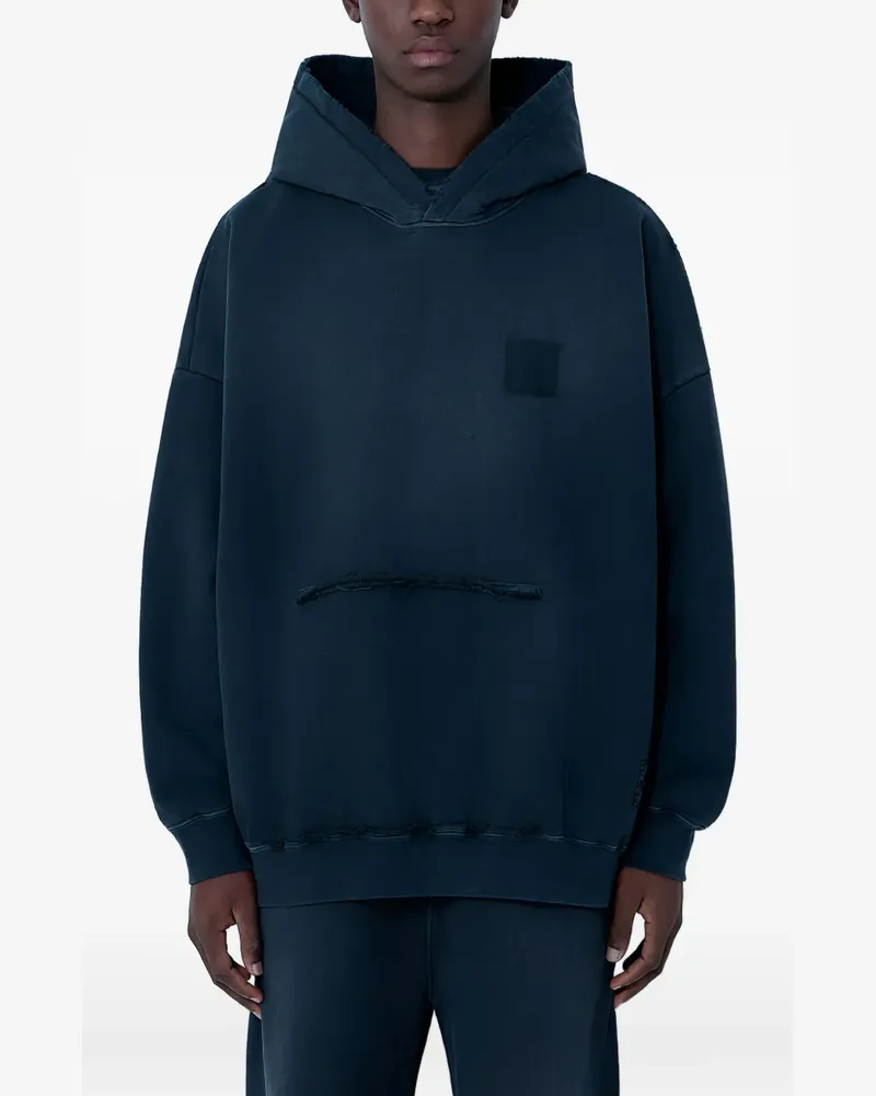 Champion hooded textured sweatshirt - Blau Blau