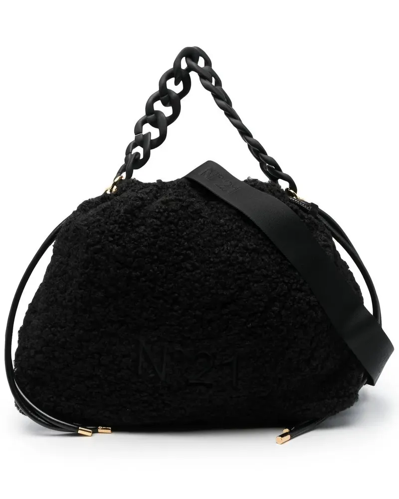 N° 21 Texturierte Handtasche - Schwarz Schwarz