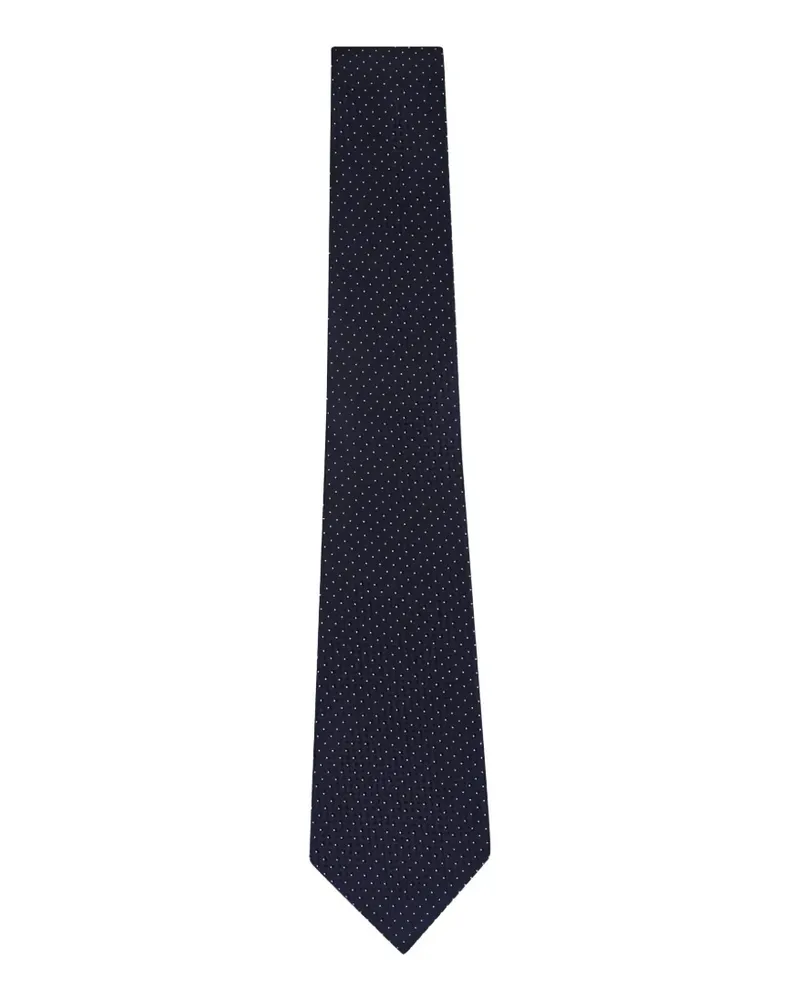 Ermenegildo Zegna geometric-pattern silk tie - Blau Blau