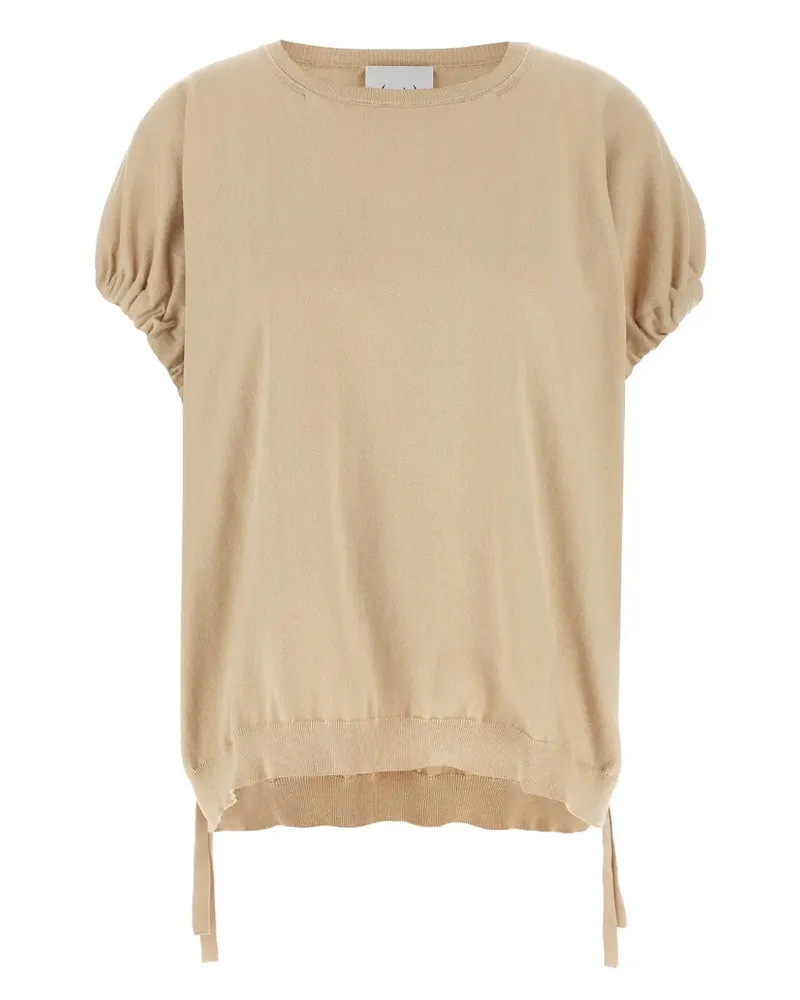 NUDE Gestricktes T-Shirt Nude