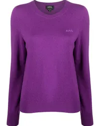 A.P.C. Pullover aus Schurwolle Violett