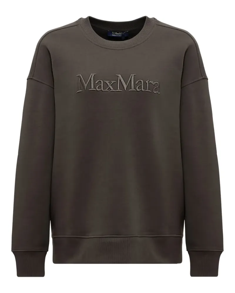 Max Mara Max Mara Monza Sweatshirt mit aufgesetzter Tasche - Braun Braun