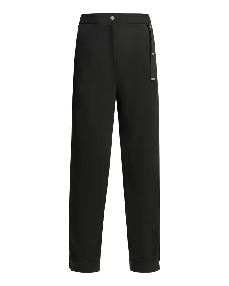 Herno logo-plaque straight-leg trousers - Schwarz Schwarz