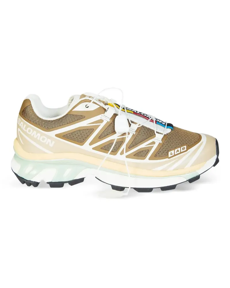 Salomon XT-6 Sneakers mit Kontrasteinsätzen - Braun Braun