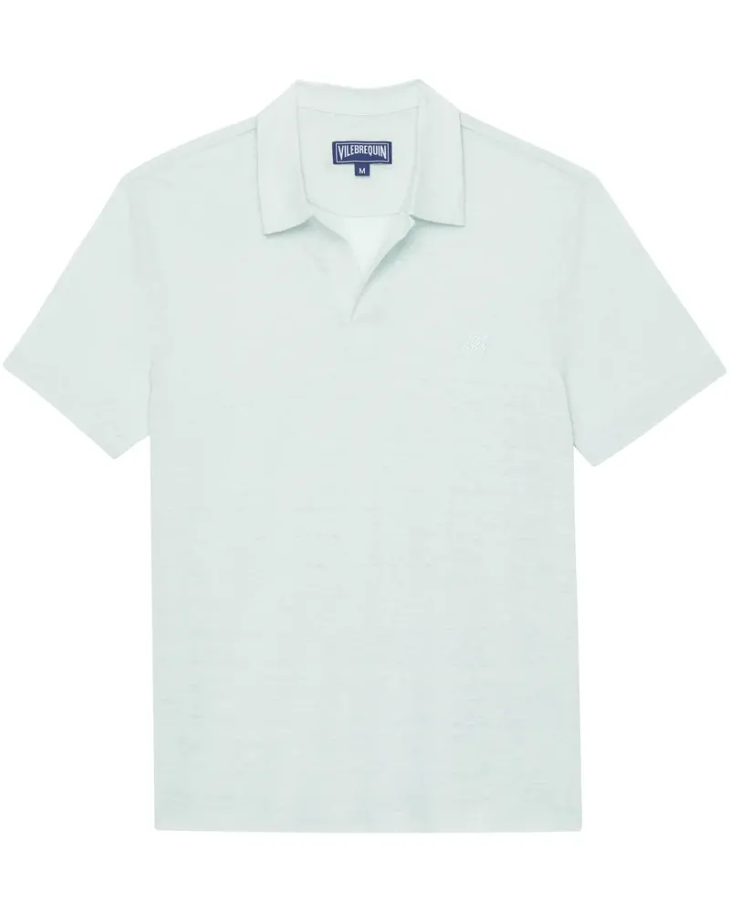 Vilebrequin Poloshirt aus Leinen - Blau Blau