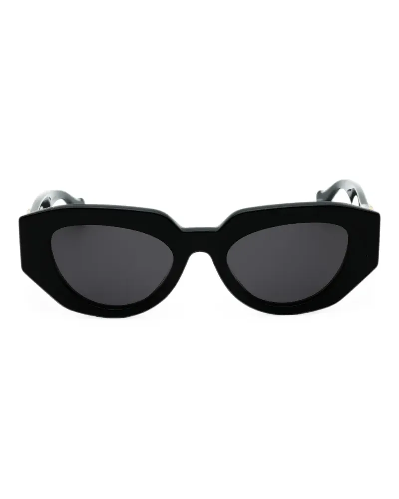 Gucci Sonnenbrille mit geometrischem Gestell - Schwarz Schwarz