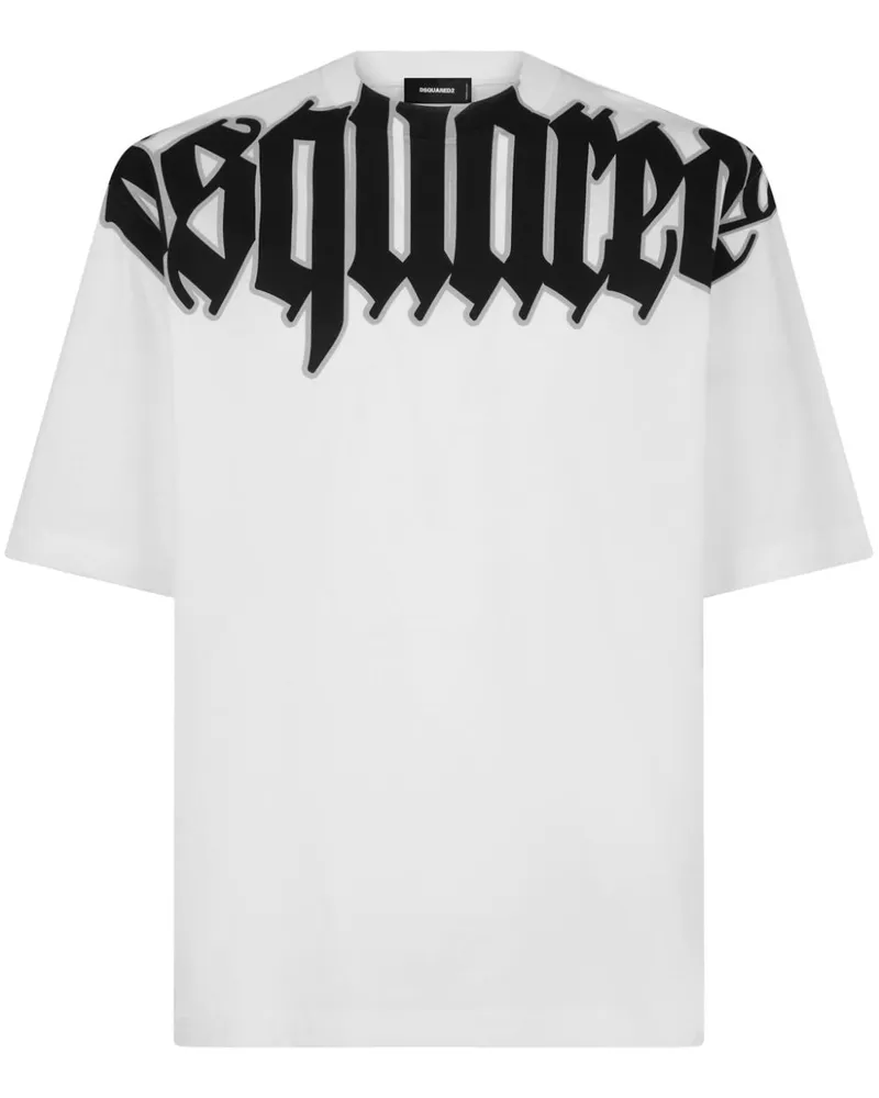 Dsquared2 T-Shirt mit Logo-Print - Weiß Weiß