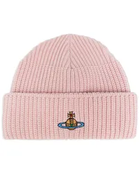 Vivienne Westwood Beanie mit Orb-Stickerei Rosa