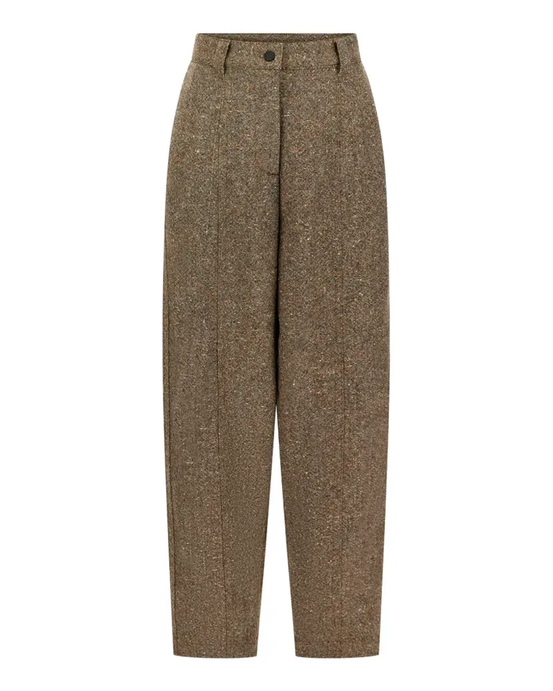 Moncler tweed straight-leg trousers - Braun Braun