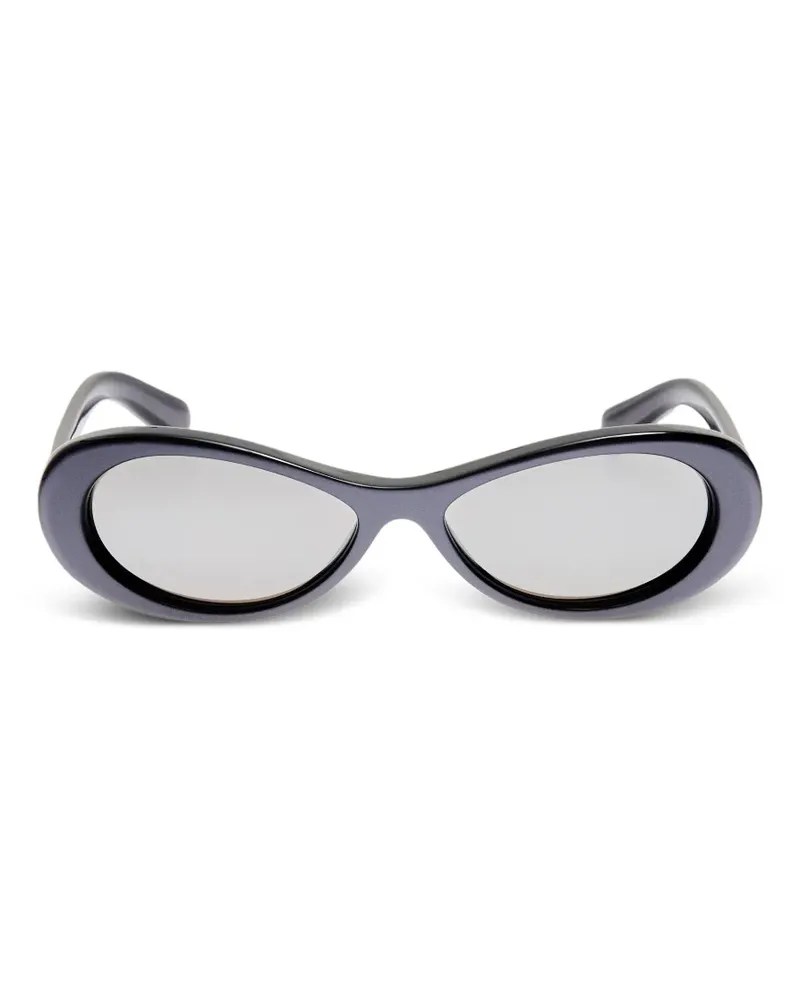 Jacquemus Nuvola Sonnenbrille mit ovalem Gestell - Grau Grau