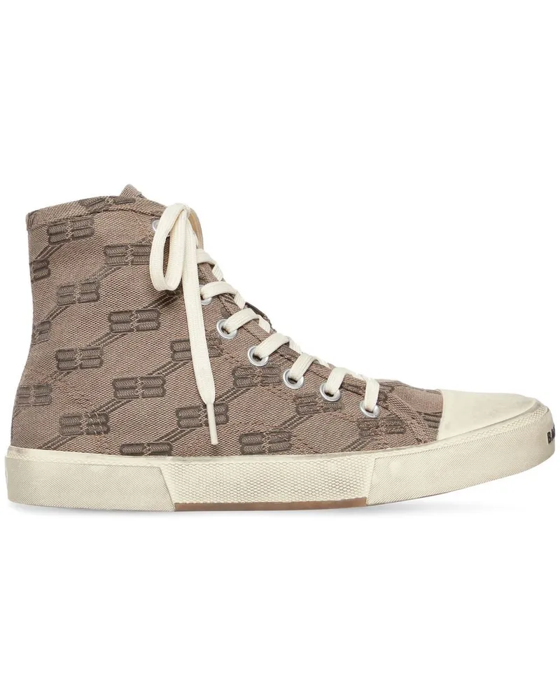Balenciaga Paris High-Top-Sneakers - Grau Grau