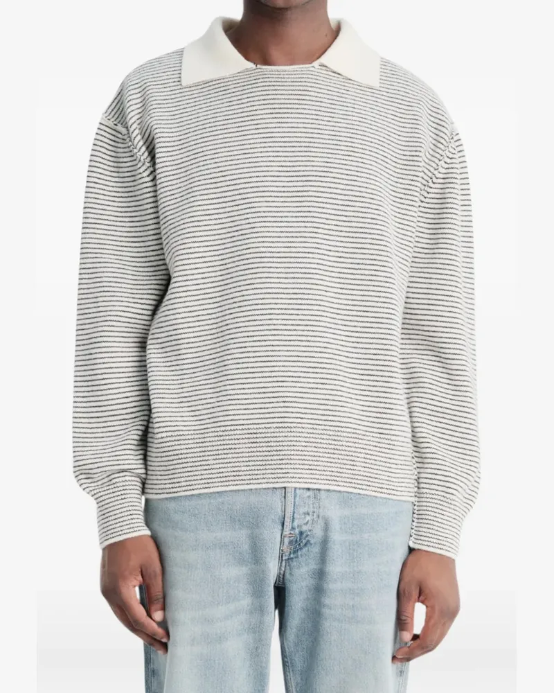 Mfpen Charming striped wool sweatshirt - Nude Nude
