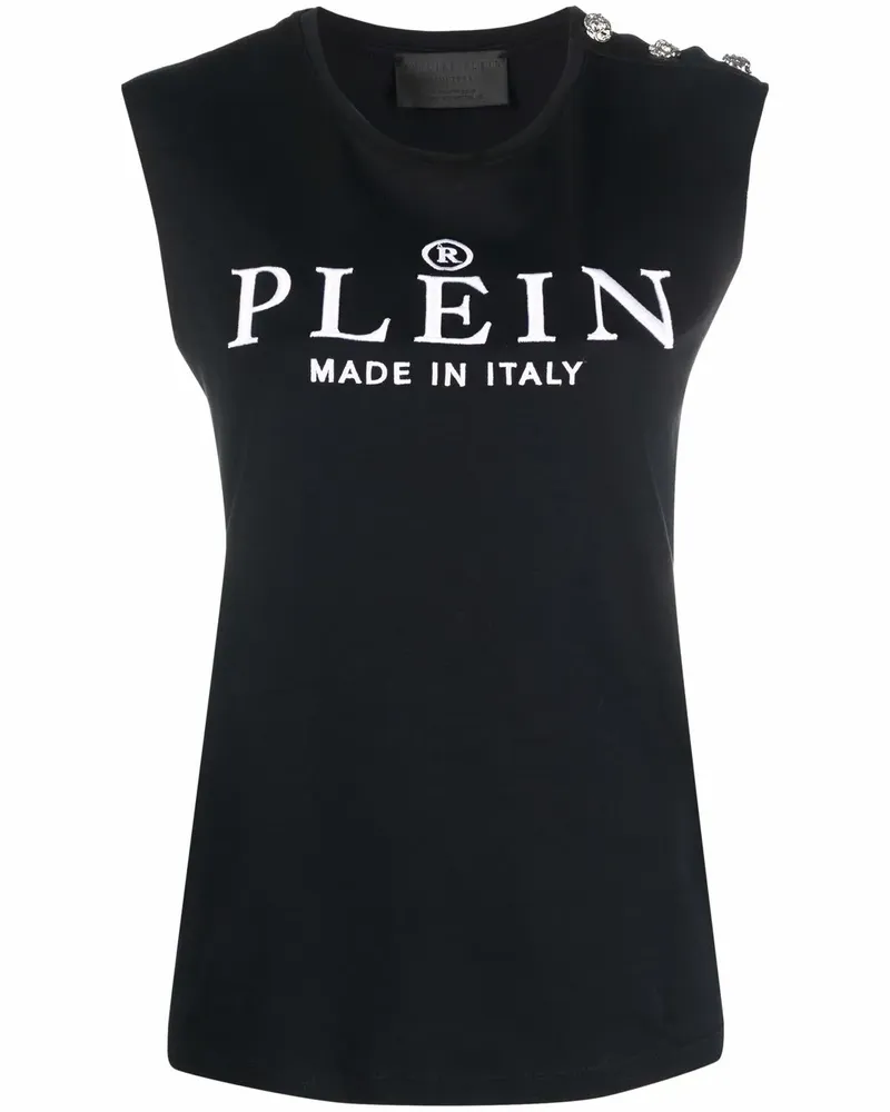 Philipp Plein Iconic Plein Top - Schwarz Schwarz