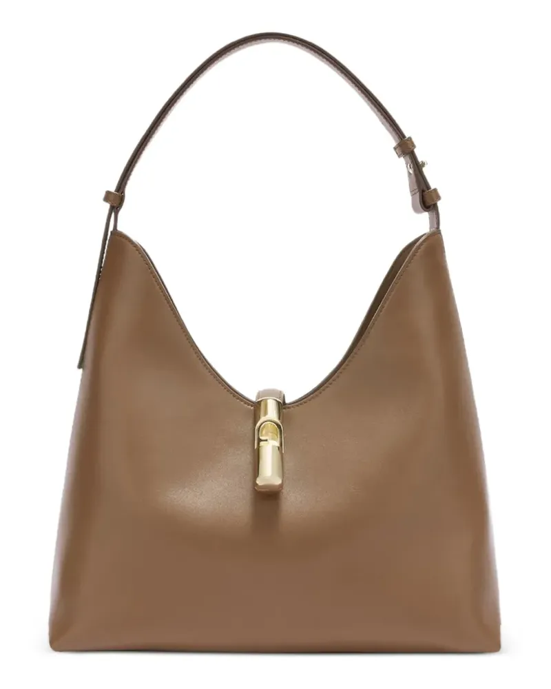 Furla M Goccia Schultertasche - Braun Braun