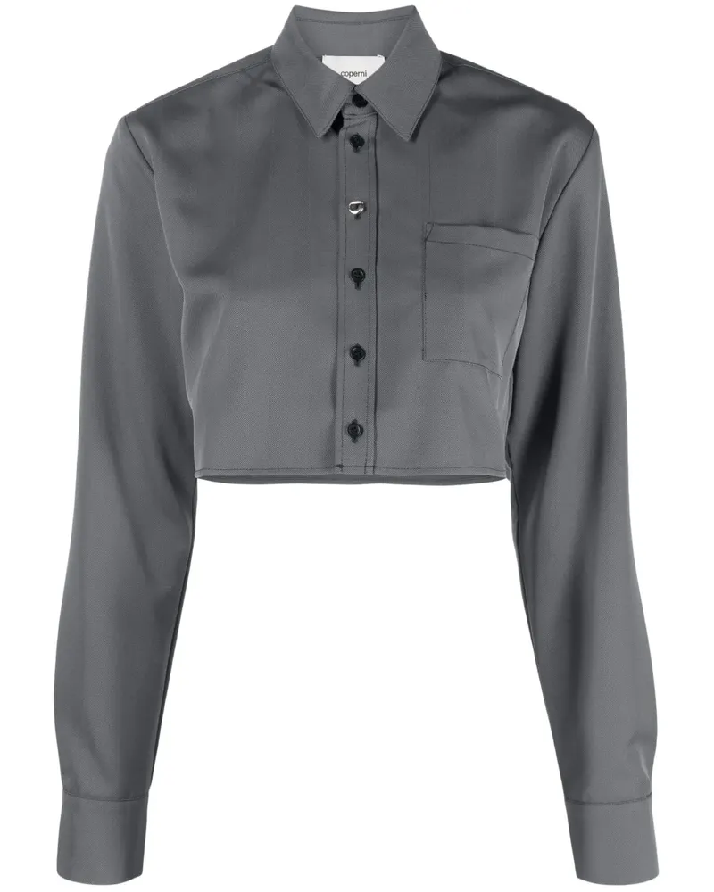 COPERNI Gestreiftes Cropped-Oberteil - Schwarz Schwarz