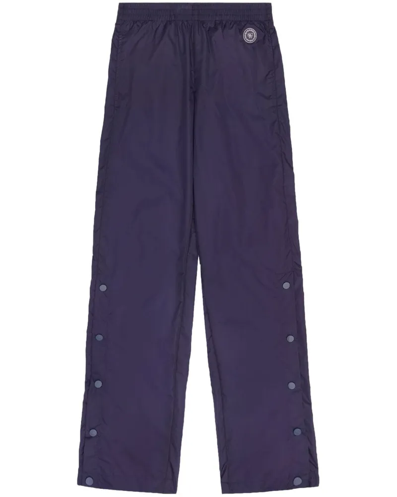 SPORTY & RICH Jogginghose mit Logo-Patch - Blau Blau