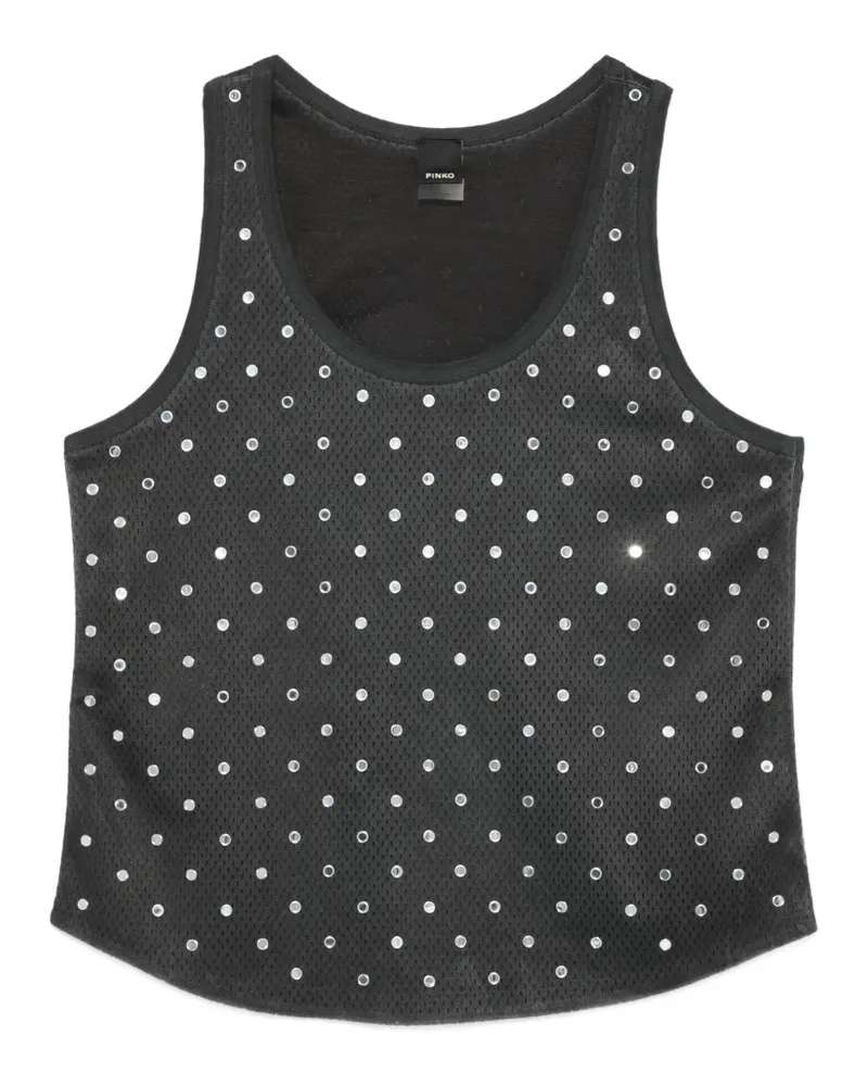 Pinko studded tank top - Schwarz Schwarz