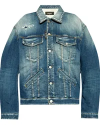 Dsquared2 Jeansjacke im Distressed-Look Blau