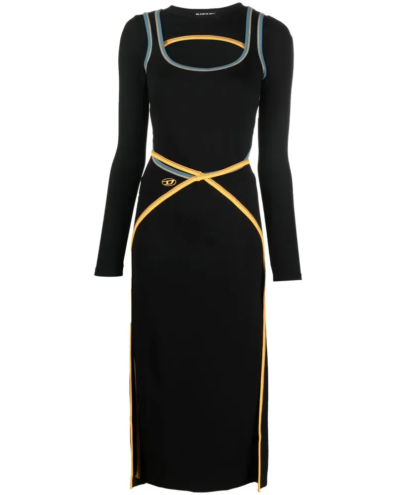 Diesel D-Crosser Kleid - Schwarz Schwarz